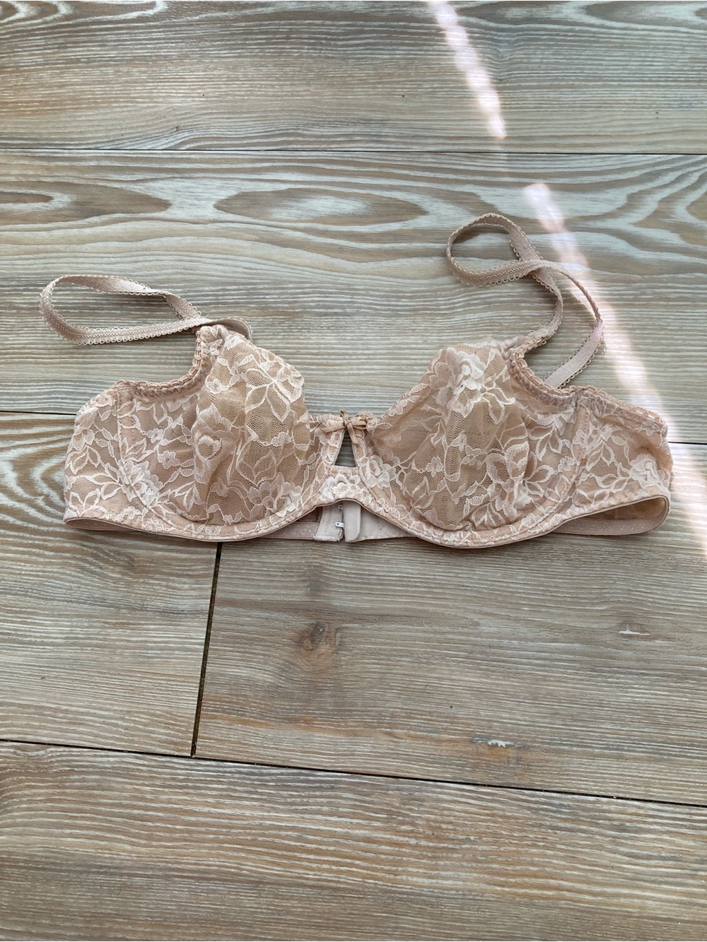 B.Tempted Lace Underwire Bra in Nude Blush 34C